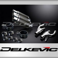 YAMAHA V-MAX 1200 1984-2007 200mm ROUND CARBON  SILENCER EXHAUST KIT