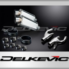 YAMAHA V-MAX 1200 1984-2007 225mm OVAL STAINLESS SILENCER EXHAUST KIT