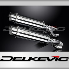 YAMAHA V-MAX 1200 1984-2007 350mm ROUND STAINLESS BSAU SILENCER EXHAUST KIT