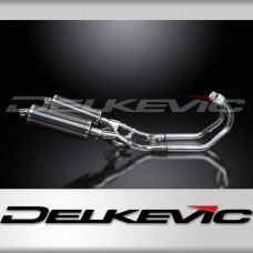 YAMAHA V-MAX VMX1200 FULL EXHAUST SYSTEM 350mm CARBON OVAL BSAU SILENCERS