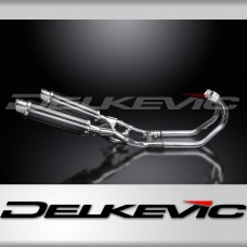 YAMAHA V-MAX VMX1200 FULL EXHAUST SYSTEM 350mm CARBON ROUND BSAU SILENCERS