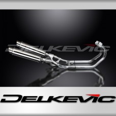 YAMAHA V-MAX VMX1200 FULL EXHAUST SYSTEM 350mm STAINLESS ROUND BSAU SILENCERS