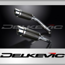 YAMAHA YZF-R1 YZFR1 2009-2014 200mm ROUND CARBON  SILENCER EXHAUST KIT