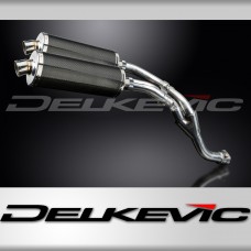 YAMAHA YZF-R1 YZFR1 09-14 DECAT 350mm OVAL CARBON BSAU SILENCER EXHAUST KIT