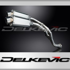 YZFR1 YZF-R1 2009-2014 / 2* SS70 OVAL 225mm (9 inch) SILENCERS + DE-CAT PIPE 304 STAINLESS STEEL