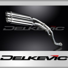 YAMAHA YZF-R1 YZFR1 09-14 DECAT 350mm ROUND STAINLESS BSAU SILENCER EXHAUST KIT