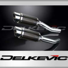 YAMAHA YZF-R1 4C8 07-08 200mm ROUND CARBON  SILENCER EXHAUST KIT