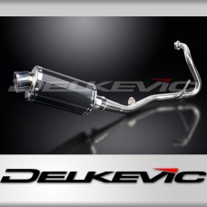 YAMAHA YZF-R125 2008-2013 FULL EXHAUST SYSTEM 225mm CARBON OVAL SILENCER