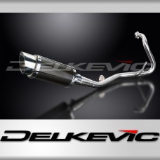 YAMAHA YZF-R125 2008-2013 FULL EXHAUST SYSTEM 200mm CARBON ROUND SILENCER