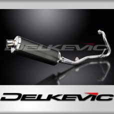 YAMAHA YZF-R125 2008-2013 FULL EXHAUST SYSTEM 350mm CARBON OVAL SILENCER