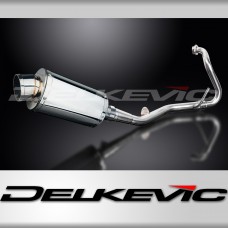 YAMAHA YZF-R125 2008-2013 FULL EXHAUST SYSTEM 225mm STAINLESS OVAL SILENCER