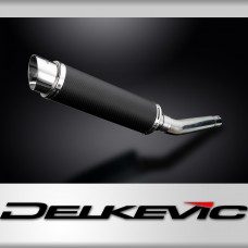 YAMAHA YZF600R THUNDERCAT 96-07 350mm ROUND CARBON BSAU SILENCER EXHAUST KIT