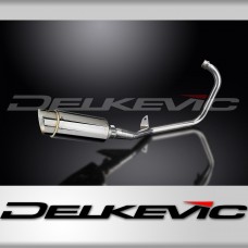 YAMAHA YBR125ED 2005-16 FULL EXHAUST SYSTEM 200mm STAINLESS ROUND SILENCER