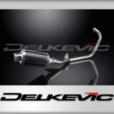 YAMAHA YBR125ED 2005-16 FULL EXHAUST SYSTEM 225mm CARBON OVAL SILENCER