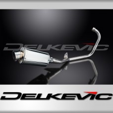 YAMAHA YBR125ED 2005-16 FULL EXHAUST SYSTEM 225mm STAINLESS OVAL SILENCER