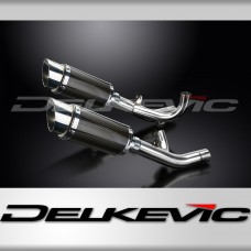 Yamaha V-Max 1700 2009-2016 200mm Round Carbon Exhaust Silencer Can Kit