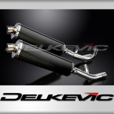 Yamaha V-Max 1700 2009-2016 450mm Oval Carbon Exhaust Silencer Can Kit