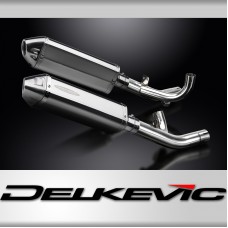 Yamaha V-Max 1700 2009-2016 320mm Tri-Oval Stainless Exhaust Silencer Can Kit