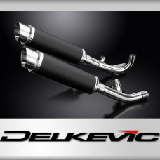 Yamaha V-Max 1700 2009-2016 350mm Round Carbon Exhaust Silencer Can Kit