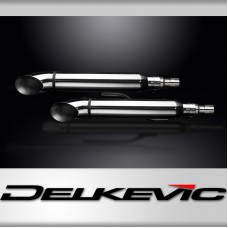 YAMAHA XVS1100/A DRAGSTAR 1998-2009 410mm CUSTOM SILENCER EXHAUST KIT TURN OUT  