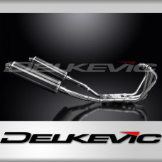 YAMAHA XJ900 DIVERSION 1994-03 FULL EXHAUST 450mm CARBON OVAL SILENCERS