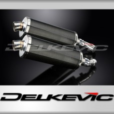 DUCATI MONSTER 796 2011-2014 350mm OVAL CARBON BSAU SILENCER EXHAUST KIT