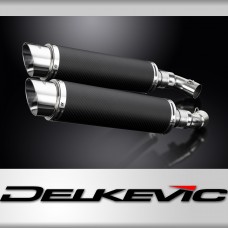DUCATI MONSTER 796 2011-2014 350mm CARBON ROUND BSAU SILENCER EXHAUST KIT 