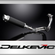 Kawasaki ER6N ER6F 2006-2011 Full Exhaust 2-1 350mm Round Carbon Silencer