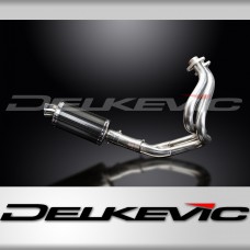 KAWASAKI ER6N ER6F 2012-16 FULL EXHAUST SYSTEM 225mm CARBON OVAL SILENCER