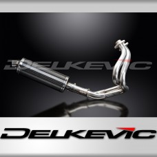 KAWASAKI ER6N ER6F 2012-16 FULL EXHAUST SYSTEM  350mm OVAL CARBON BSAU SILENCER
