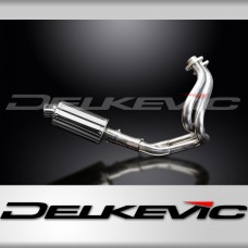 KAWASAKI ER6N ER6F 2012-16 FULL EXHAUST SYSTEM 225mm STAINLESS OVAL SILENCER