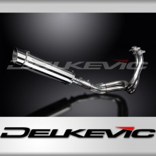 KAWASAKI KLE650 VERSYS 2007-14 FULL EXHAUST 350mm STAINLESS ROUND BSAU SILENCER