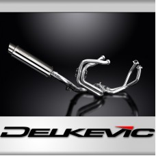 HONDA VFR800F 14-19 VFR800X 15-19 FULL EXHAUST 350mm STAINLESS ROUND BSAU