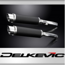KAWASAKI ZR1100B ZEPHYR 96-97 350mm CARBON ROUND BSAU SILENCER EXHAUST KIT