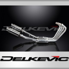 YAMAHA XJR1200 FULL 4-2 EXHAUST SYSTEM 200mm STAINLESS ROUND SILENCERS