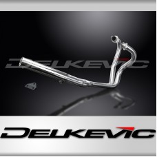 YAMAHA XS650 SE-B 1978-85 FULL 2-1 STAINLESS EXHAUST CLASSIC STRAIGHT SILENCER