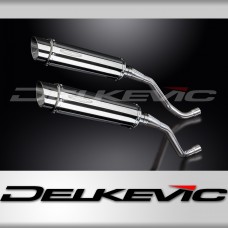 YAMAHA XT660X XT660R 2004-2016 350mm ROUND STAINLESS BSAU SILENCER EXHAUST KIT