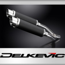 YAMAHA XT660Z TENERE 08-16 350mm CARBON ROUND BSAU SILENCER EXHAUST KIT 