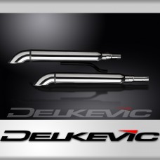 YAMAHA XV1700 ROAD STAR 04-07 550mm CUSTOM SILENCER EXHAUST KIT TURN OUT  