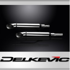 YAMAHA XV1700 ROAD STAR 04-07 410mm CUSTOM SILENCER EXHAUST KIT TURN OUT  