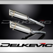 TRIUMPH TRIDENT 750 900 1991-93 200mm ROUND STAINLESS SILENCER EXHAUST KIT