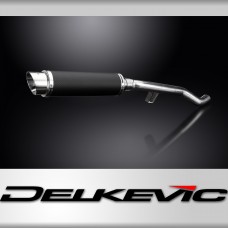 TRIUMPH TROPHY 1200 2012-2017 350mm CARBON ROUND BSAU SILENCER EXHAUST KIT 