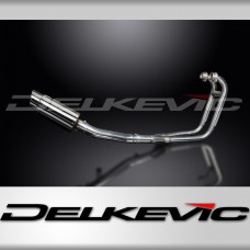 SUZUKI GS500 E/F 89-2009 FULL 2-1 EXHAUST SYSTEM 200mm STAINLESS ROUND SILENCER