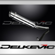 SUZUKI GS500E GS500F 1989-2009 350mm ROUND STAINLESS BSAU SILENCER EXHAUST KIT