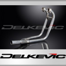 SUZUKI GS500E/F 89-09 STAINLESS STEEL 2-1 EXHAUST DOWNPIPES OEM COMPATIBLE
