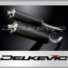 HONDA CBF1000 GT ABS 2006-2011 450mm OVAL CARBON BSAU SILENCER EXHAUST KIT