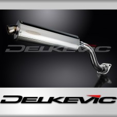 HONDA VFR750 1990-1993 HI LEVEL 450mm OVAL STAINLESS BSAU SILENCER EXHAUST KIT