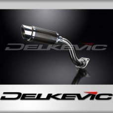 HONDA VFR750 1990-1993 HI LEVEL 200mm ROUND CARBON  SILENCER EXHAUST KIT