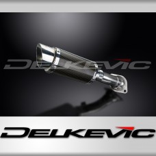 HONDA VFR750 1990-1993 200mm ROUND CARBON  SILENCER EXHAUST KIT