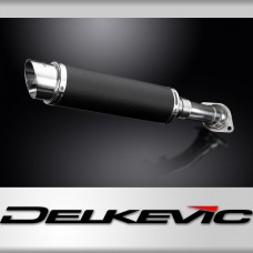 HONDA VFR750 1990-1993 350mm ROUND CARBON BSAU SILENCER EXHAUST KIT